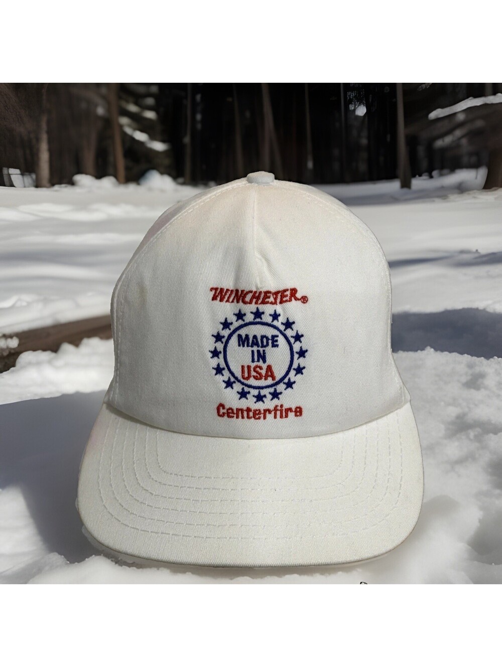 Vintage Winchester Made In USA Centerfire Ammunition Rifle Pistol Baseball Cap